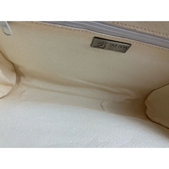 Tre Zeta Abstract Art Leather Crossbody Bag Italy VTG Y2K 90s - Picture 8 of 10